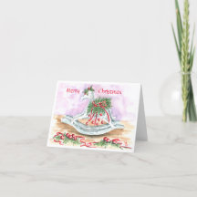 Rocking Horse med Red jul Lökar