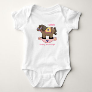 Rocking Horse Rosa Infant Creeper T-shirt