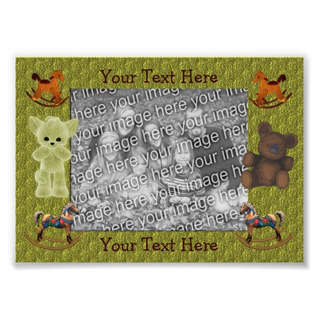 Rocking Horses Nalle Photo Ram Fototryck (Framsidan)