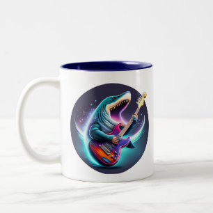 Rocking Megalodon Barn Mugg