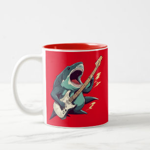 Rocking Megalodon Barn Mugg