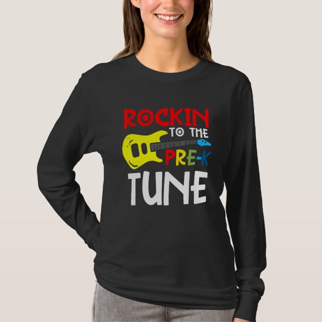 Rocking Pre K Back to school Coola Studenter Lärar T Shirt (Framsida)