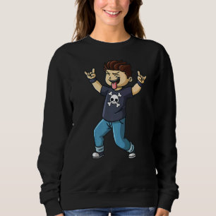 Rocking School Music Hard Sten Hand Sign Fläkt B T Shirt