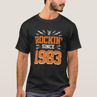 Rocking sedan 1983 39:e födelsedagen Classic Sten  T Shirt