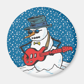Rocking Snögubbe Magnet