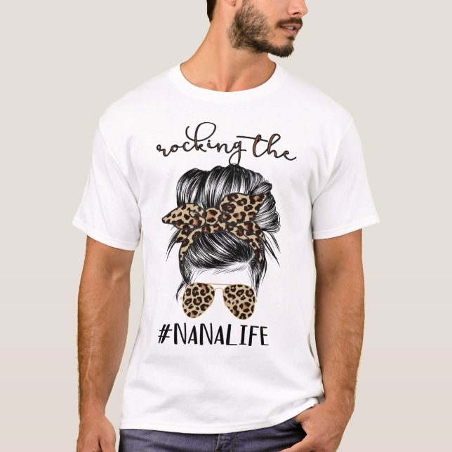 Rocking the Nana Life Grandma Women God Moth T Shirt (Framsida)