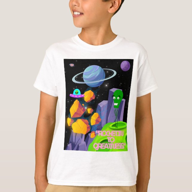 ROCKING TO GREATNESS T SHIRT (Framsida)