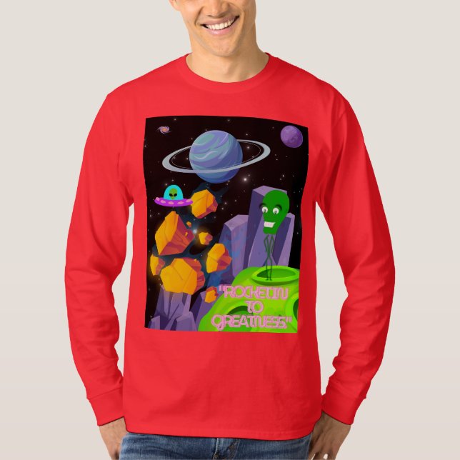 ROCKING TO GREATNESS T SHIRT (Framsida)