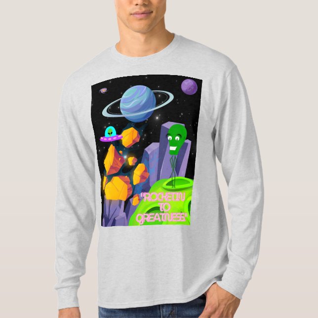 ROCKING TO GREATNESS T SHIRT (Framsida)