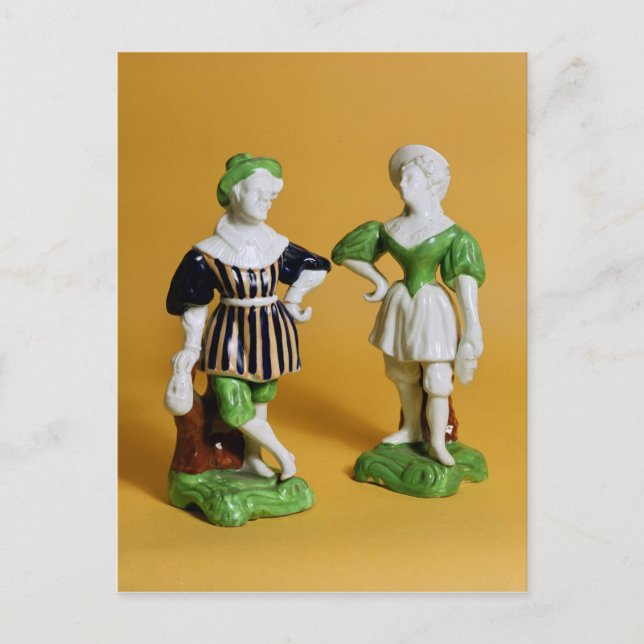 Rockingham figurines från Commedia Vykort (Framsida)