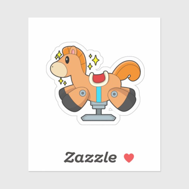 Rockinghäst Klistermärken (Ark)