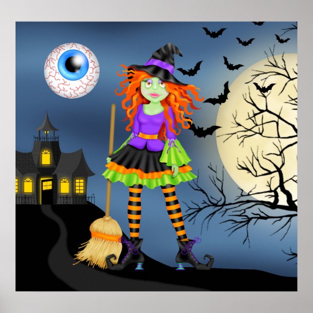 Rockin'Halloween Witch - SRF Poster (Framsidan)