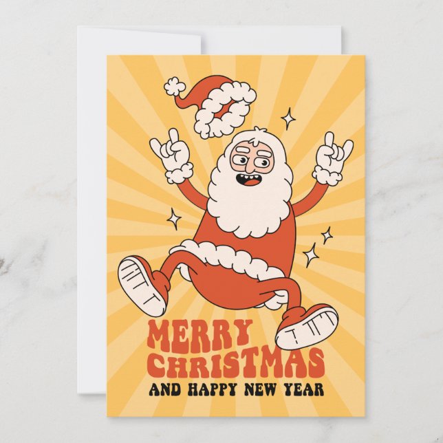 Rockin'Julgran - Festive Helgdag Sylt Julkort (Framsida)