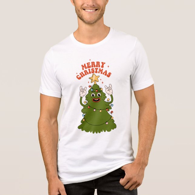Rockin'Julgran - Festive Helgdag Sylt T Shirt (Framsida)