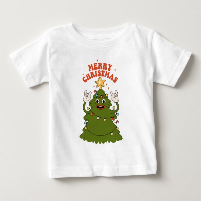 Rockin'Julgran - Festive Helgdag Sylt T Shirt (Framsida)