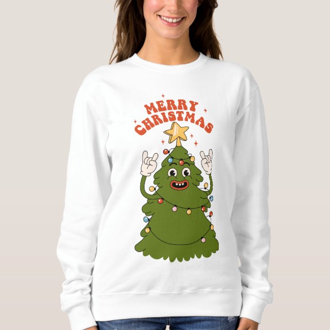 Rockin'Julgran - Festive Helgdag Sylt T Shirt (Framsida)