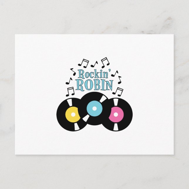 Rockin'Robin Vykort (Framsida)