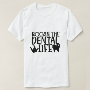 Rockin's Dental Life - Funny Tandvård Long Sle T Shirt