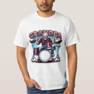 Rockins morfar som spelar dammar t shirt