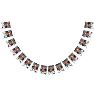 Rockin'Santa Bunting Flagga - GOD JUL