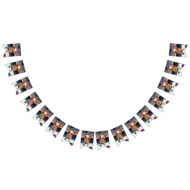 Rockin'Santa Bunting Flagga - GOD JUL (Alla)