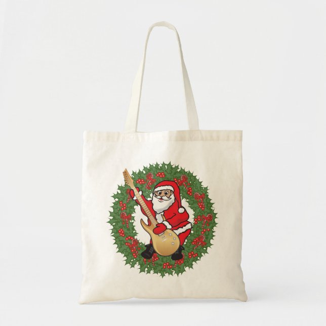 Rockin'Santa Skull Tygkasse (Framsidan)
