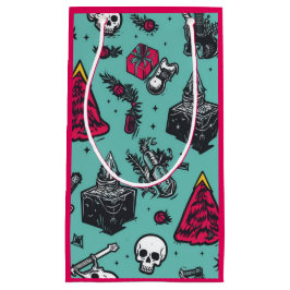 Rockin'Skull Gift Bag (Rosa)