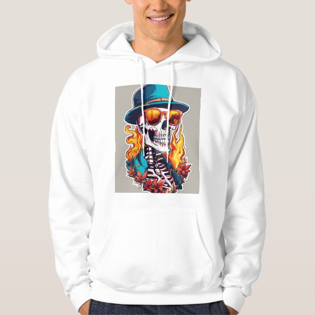 Rockin'Skull Hoodie (Framsida)