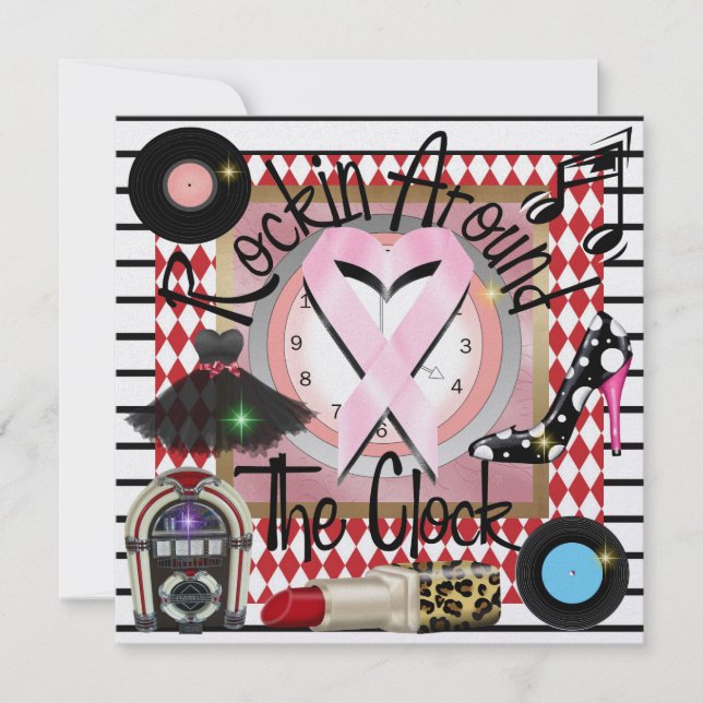 Rockin't for the Cure - SRF Inbjudningar (Framsida)