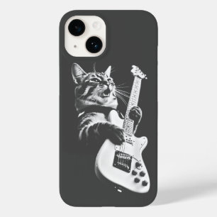 Rockkatt som spelar gitarr - Rolig gitarrkatt