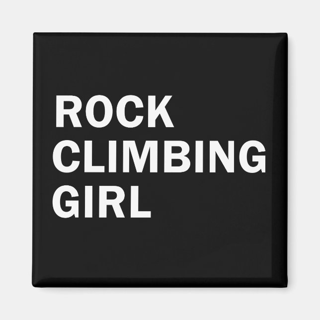 Rockklätterflicka Magnet (Framsidan)