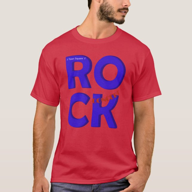 Rockkonsert rolig t shirt (Framsida)