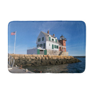 Rockland Breakwater fyr, Maine Bath Mat Badrumsmatta