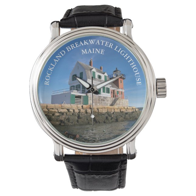 Rockland Breakwater Lighthouse Maine eWatch Watch  Armbandsur (Framsida)