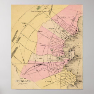 Rockland Maine 1885 affisch