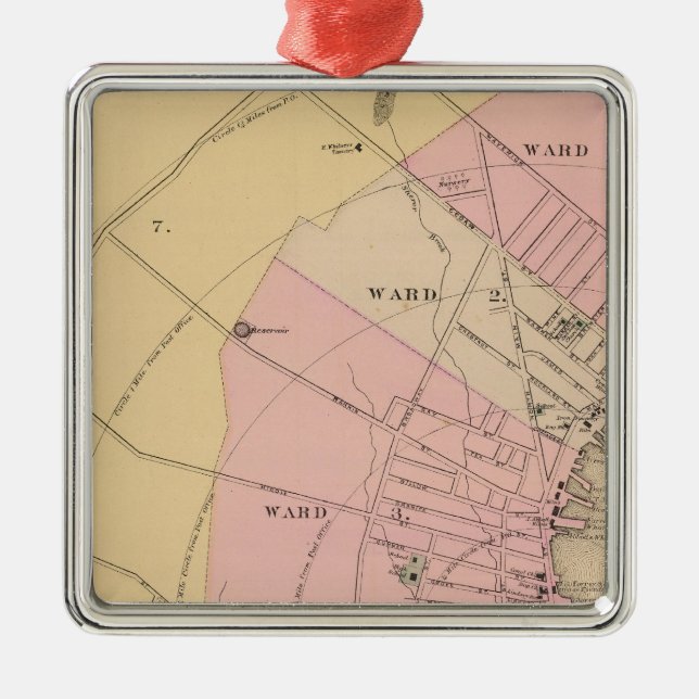 Rockland Maine Julgransprydnad Metall (Framsidan)