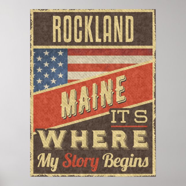 Rockland Maine Poster (Framsidan)