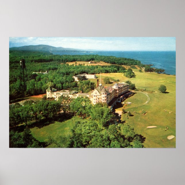 Rockland, Maine SamOseT Hotel, Circa 1950 Poster (Framsidan)