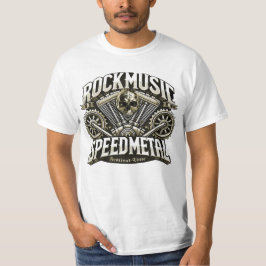 Rockmusic Speedmetal Festival Time T Shirt
