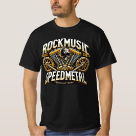 Rockmusic Speedmetal Festival Time T Shirt