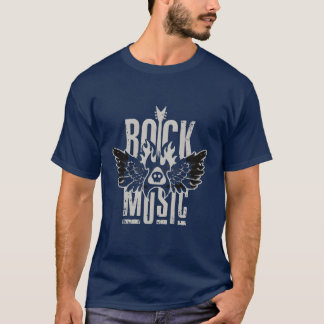 Rockmusik RocknRoll Gitarr Design T Shirt