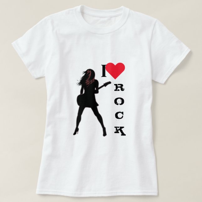 Rockmusik T-Shirt (Design framsida)