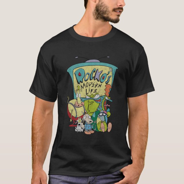 Rockos Modern Life Group Shot Crewnacks S T Shirt (Framsida)