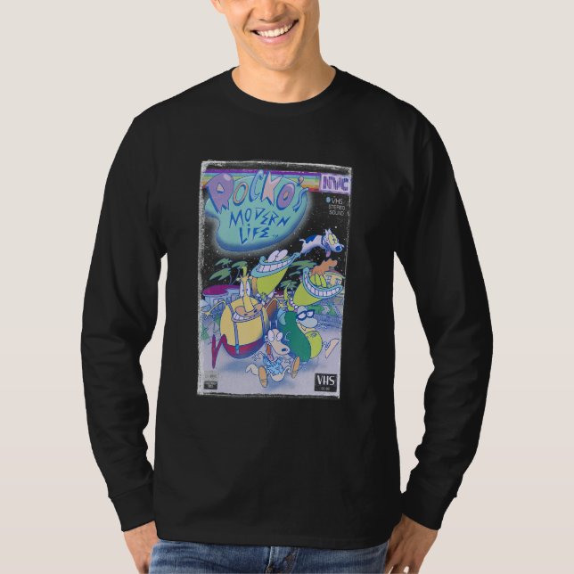 Rockos Modern Life Group Shot Retro Distress VH T Shirt (Framsida)