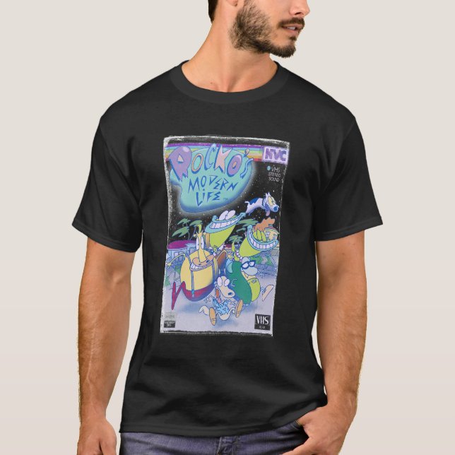 Rockos Modern Life Group Shot Retro Distress VH T Shirt (Framsida)