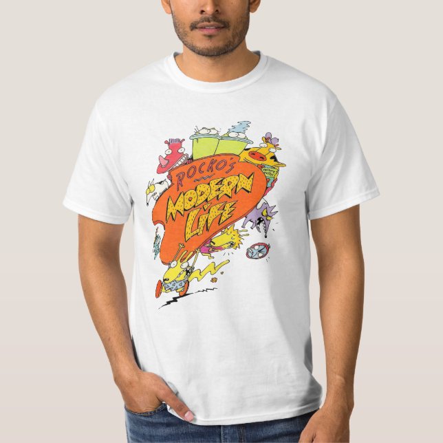 Rockos moderna liv roligt t shirt (Framsida)