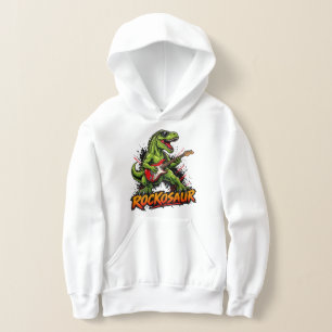 Rockosaur Roligt Dinosaurie Spelar Elgitarr T Shirt