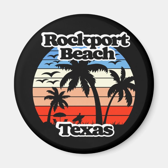Rockport Beach Texas Magnet (Framsidan)