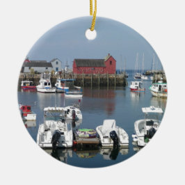 Rockport Harbour Julgransprydnad Keramik