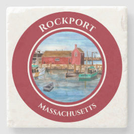 Rockport Harbour Massachusetts New England Stenunderlägg